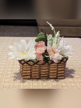Handmade Little Artificial Flower Basket